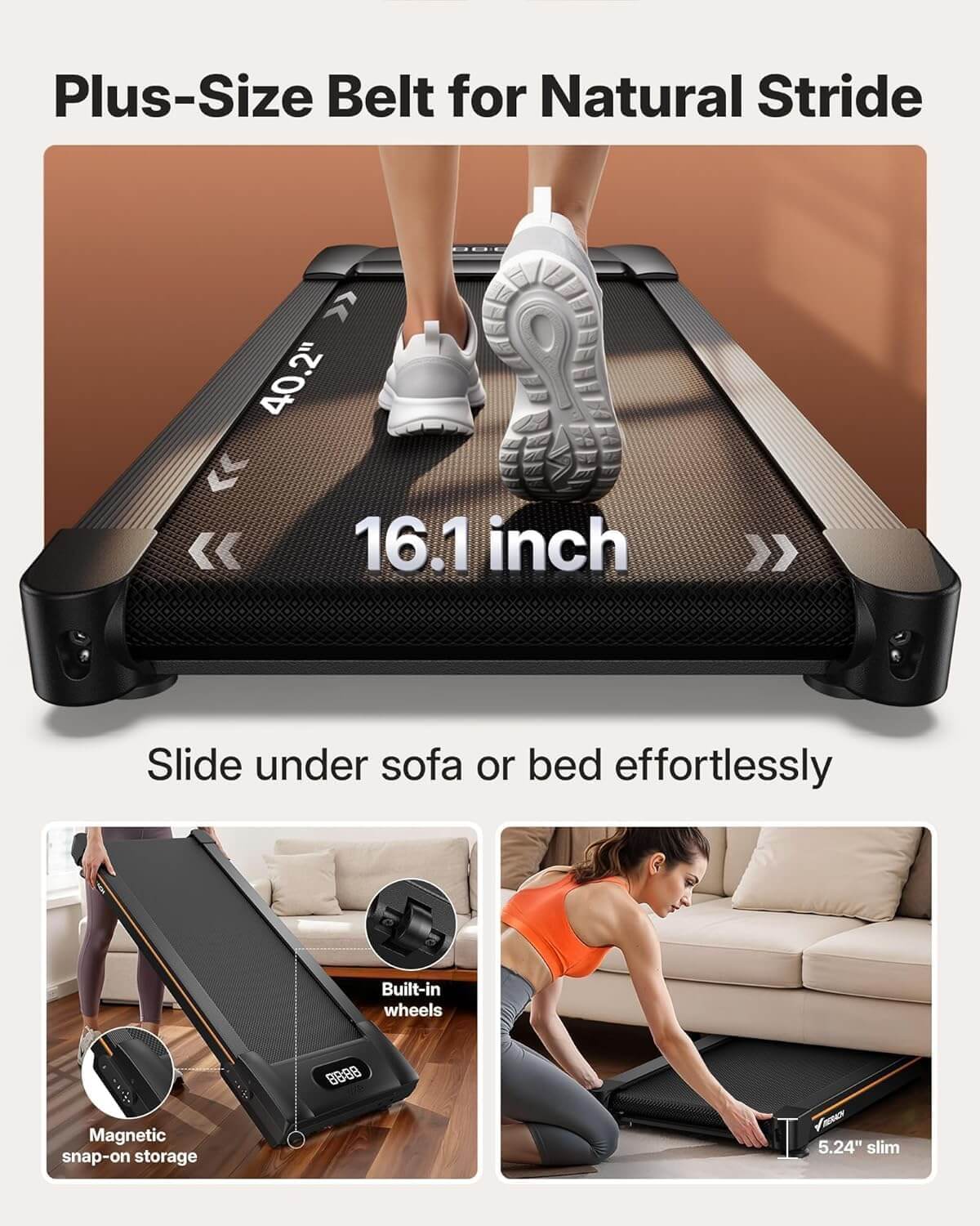 MERACH MR-T25 W50Lite Walking Pad Treadmill