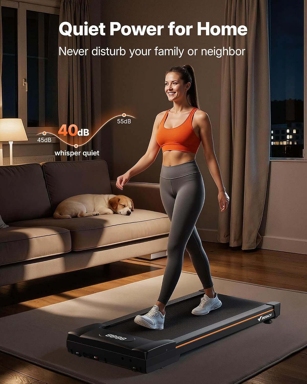 MERACH MR-T25 W50Lite Walking Pad Treadmill