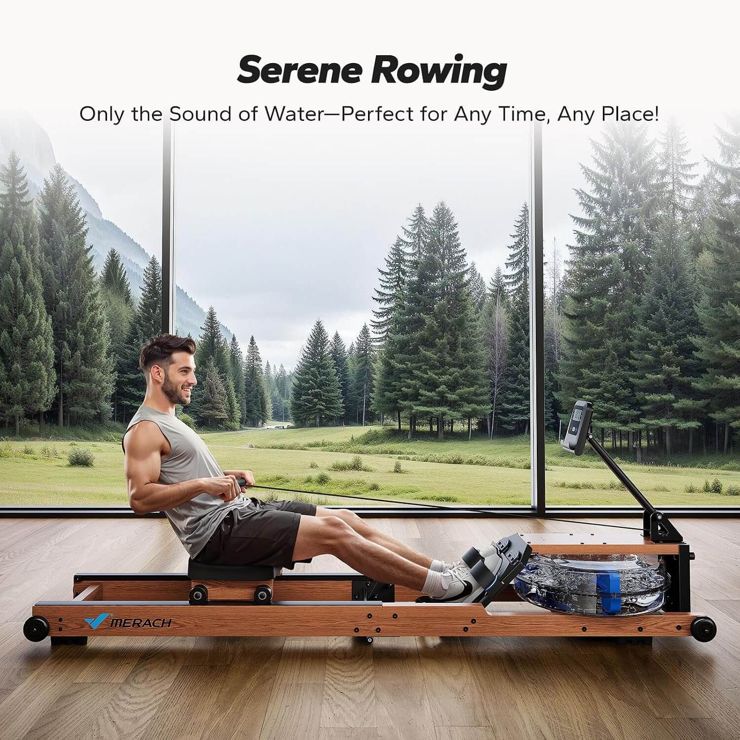 MERACH R280 Foldable Water Rowing Machine
