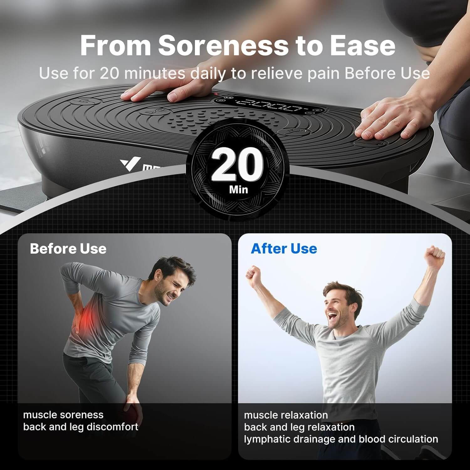 MERACH V33 Vibration Plate Exercise Machine
