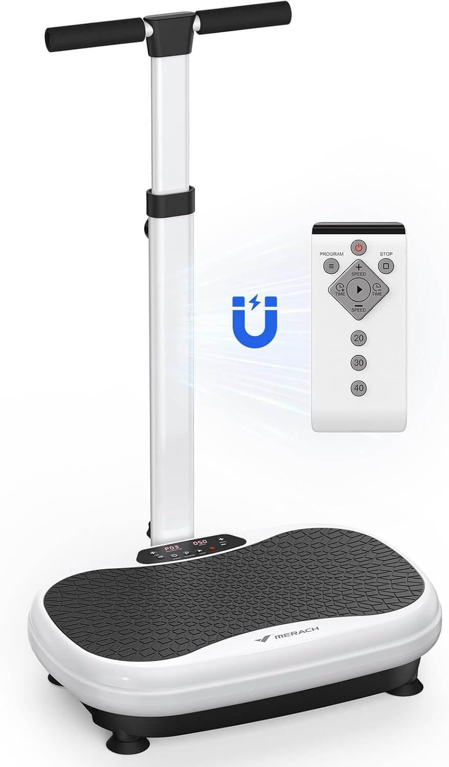 MERACH V44 Vibration Plate Exercise Machine with Handrails