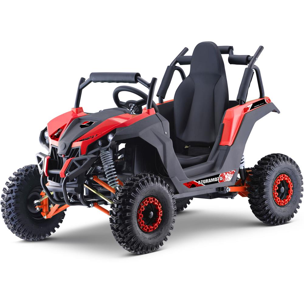 MotoTec RAIDER 1200W 48V Full Suspension Kids' Electric Utility Vehicle UTV