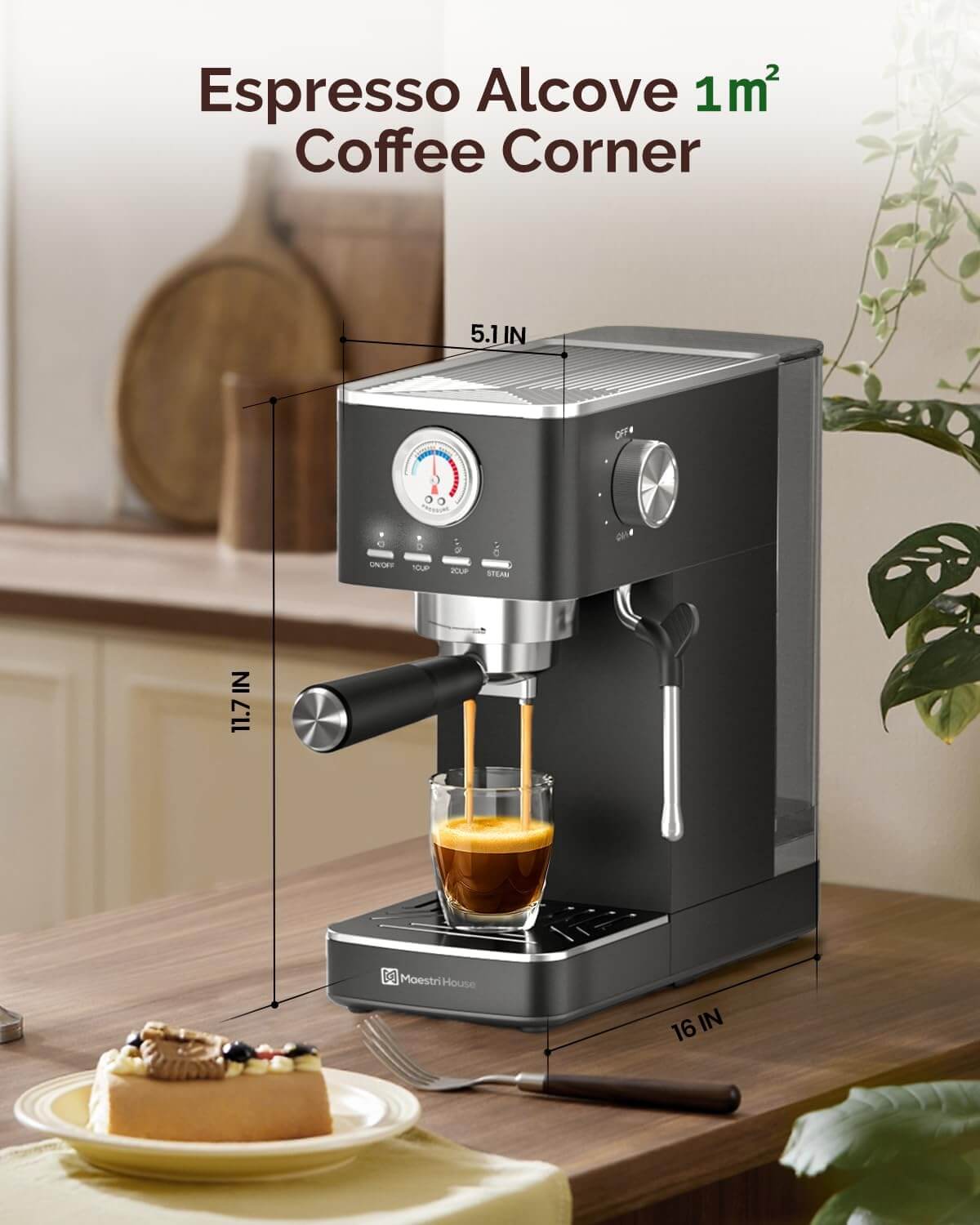 Maestri House Compact Espresso Machine