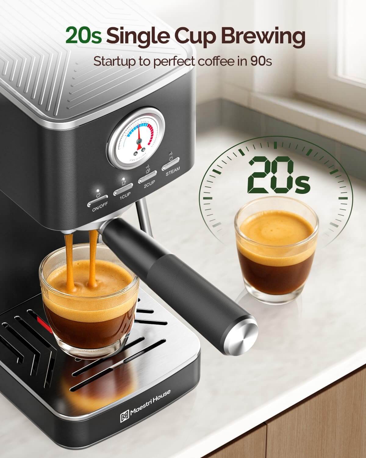 Maestri House Compact Espresso Machine