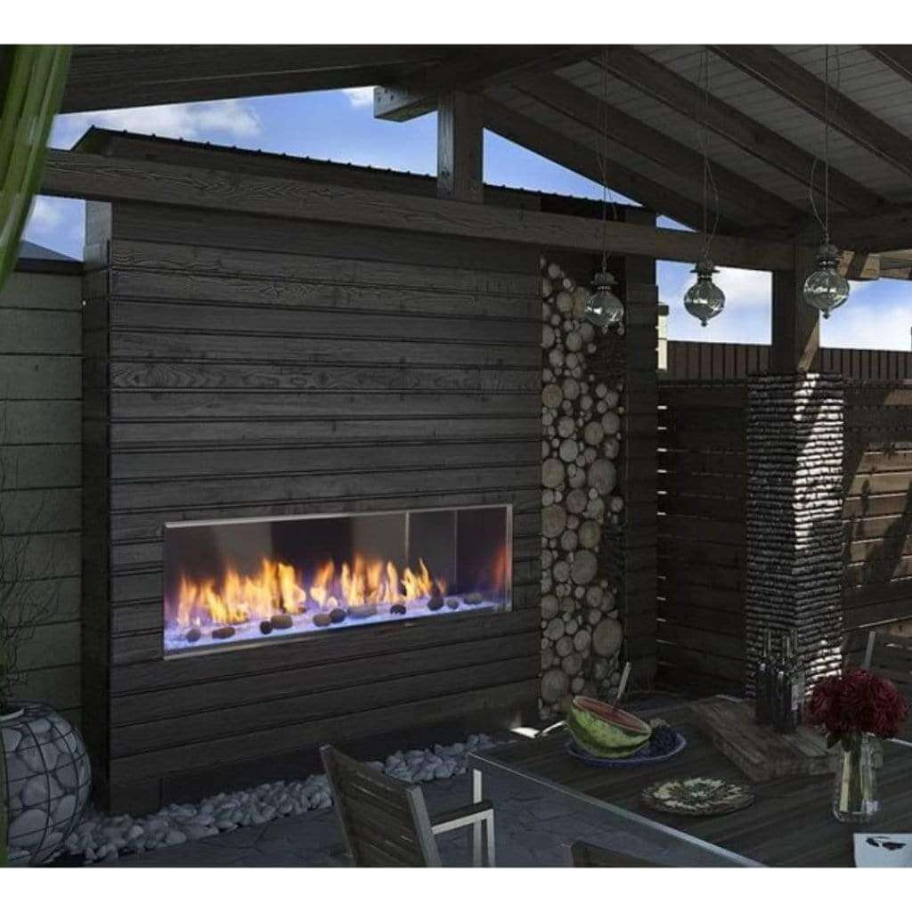 Majestic LANAI 60 Outdoor Linear Gas Fireplace, IntelliFire Ignition, ODLANAIG-60