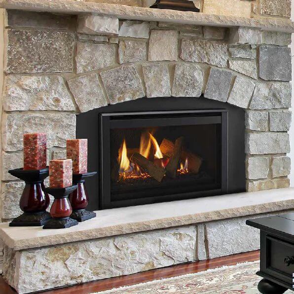 Majestic Ruby 25" RUBY25 Direct Vent Gas Fireplace Insert, Intellifire Touch Ignition System
