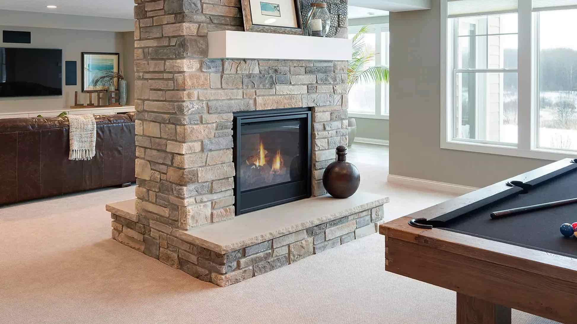 Majestic SEE-THROUGH 36" Multi-Sided Direct Vent Gas Fireplace, ST-DV36IN