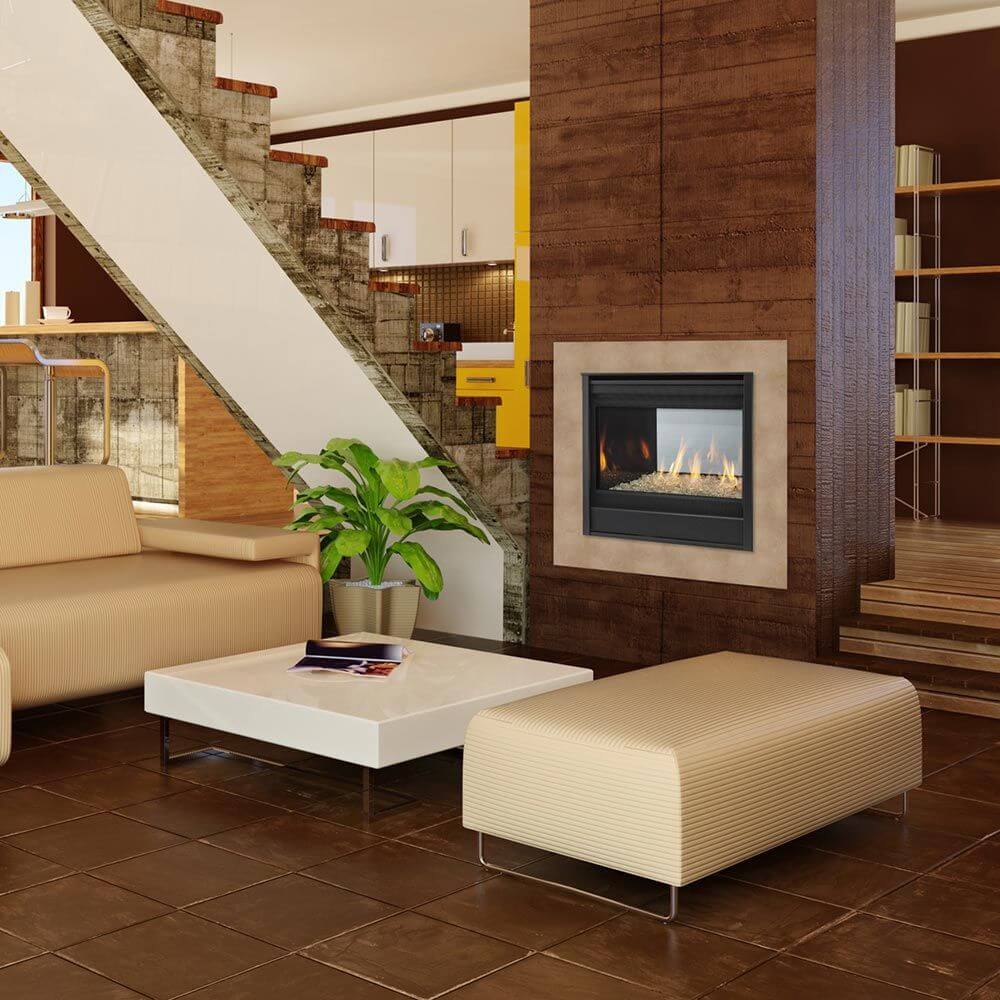 Majestic SEE-THROUGH 36" Multi-Sided Direct Vent Gas Fireplace, ST-DV36IN