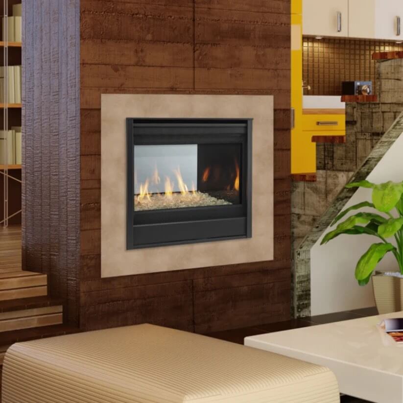 Majestic SEE-THROUGH 36" Multi-Sided Direct Vent Gas Fireplace, ST-DV36IN