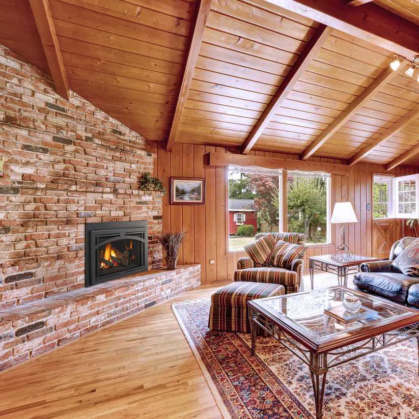 Majestic Trilliant 35" TRILLIANT35IN Direct Vent Gas Fireplace Insert, Intellifire Touch Ignition System