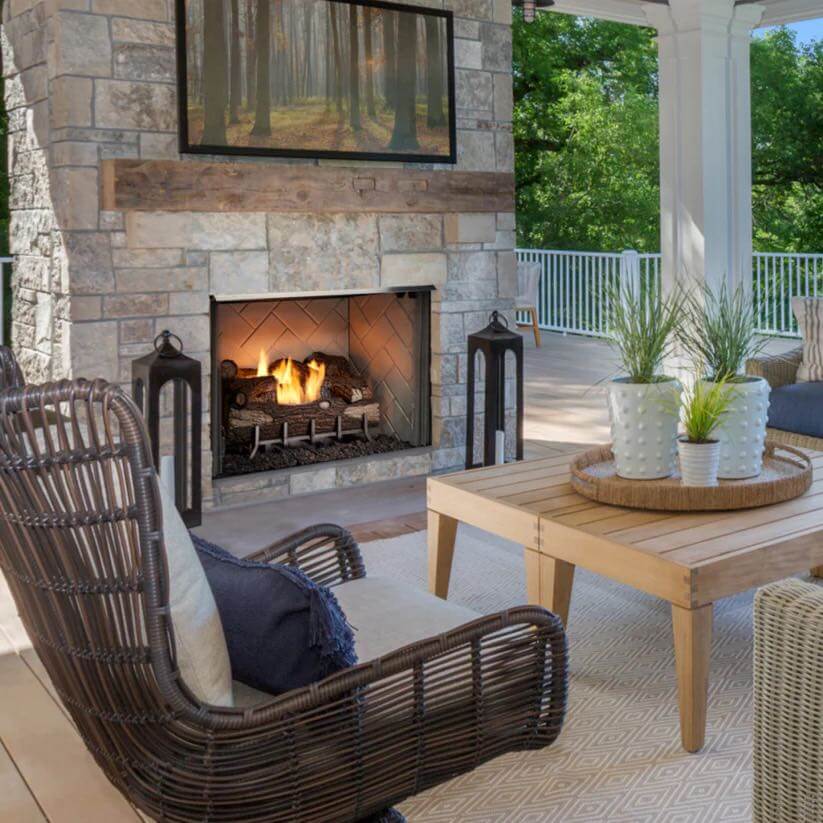 Majestic VESPER 36" Outdoor Vent-Free Gas Fireplace, VOFB36