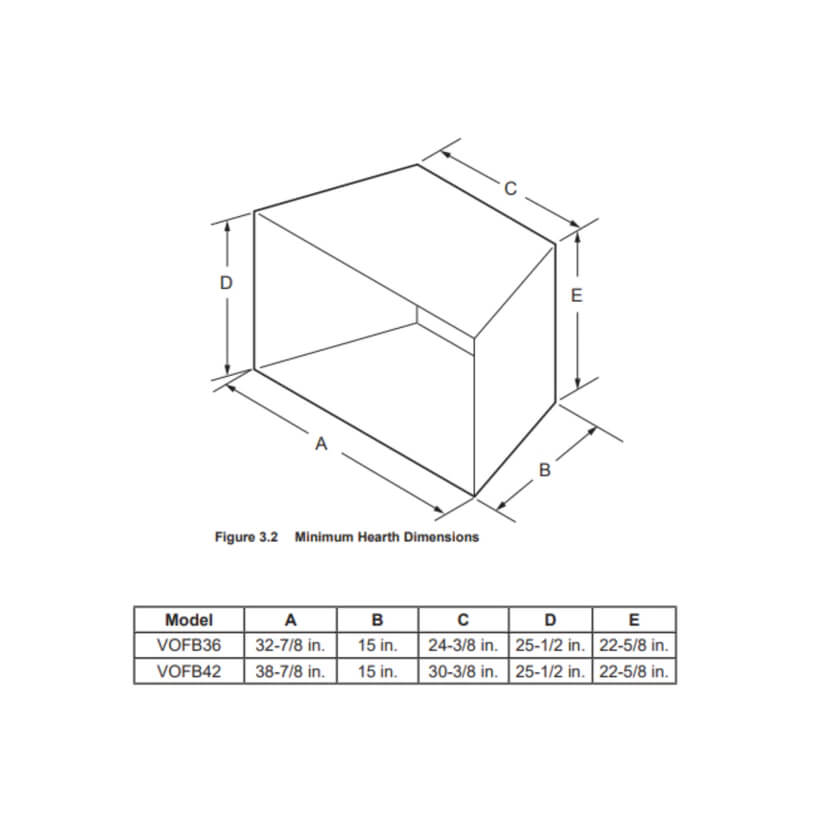 Majestic VESPER 36" Outdoor Vent-Free Gas Fireplace, VOFB36