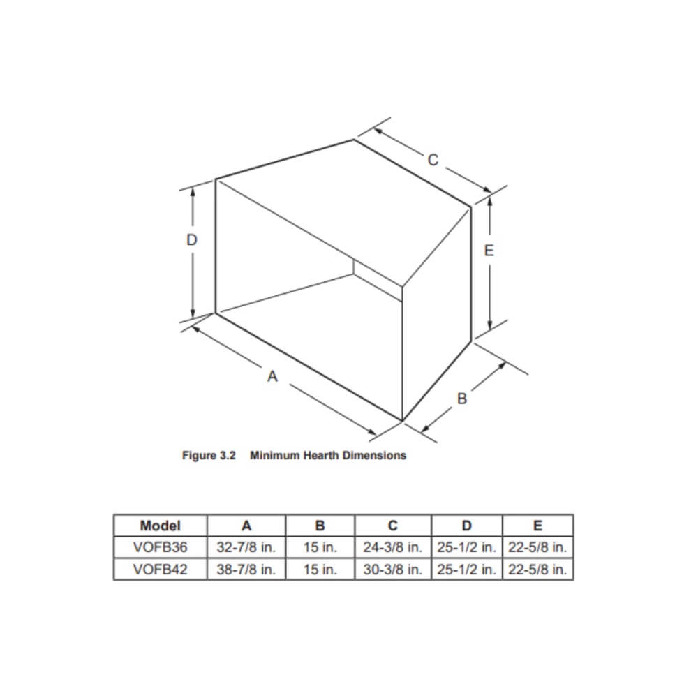 Majestic VESPER 42" Outdoor Vent-Free Gas Fireplace, VOFB42
