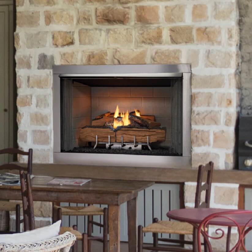 Majestic VESPER 42" Outdoor Vent-Free Gas Fireplace, VOFB42