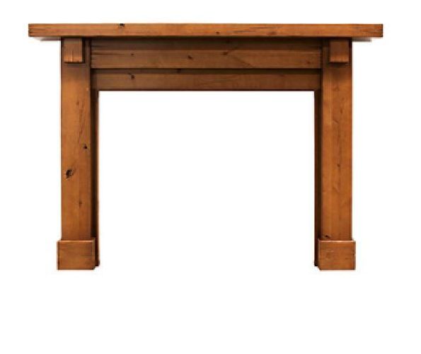 Majestic AFBDKAC Battlefield Flush Mantel for 42" Fireplace, Unfinished Distressed Knotty Alder