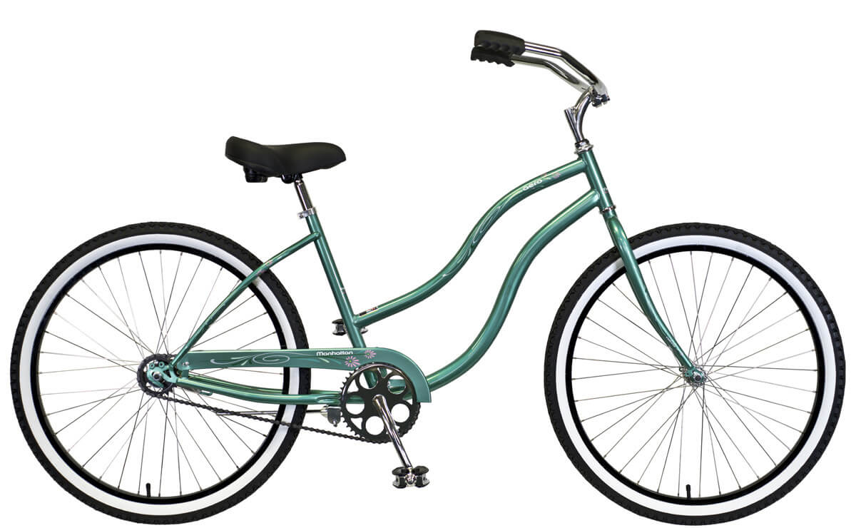 Manhattan AERO Men's Single Speed Cruiser Bike, One Size