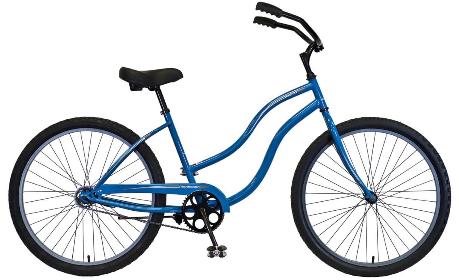 Manhattan AERO Women's Step-Through Single Speed Cruiser Bike, One Size