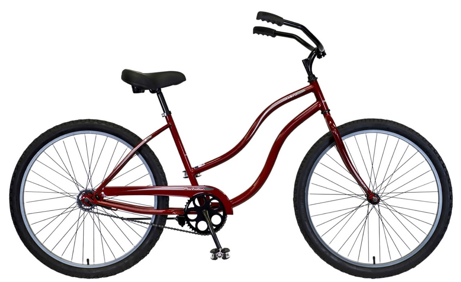 Manhattan AERO Women's Step-Through Single Speed Cruiser Bike, One Size