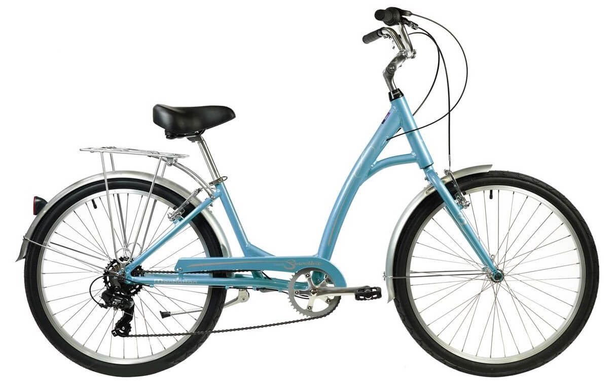Manhattan SMOOTHIE DELUXE Women's Step-Through Cruiser Bike, One Size