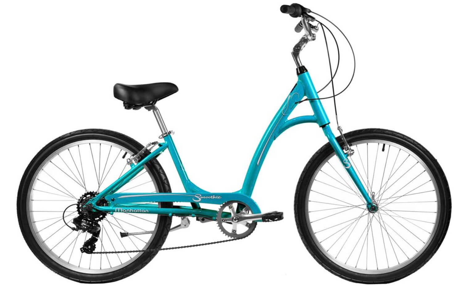 Manhattan SMOOTHIE Women's Step-Through Cruiser Bike, One Size