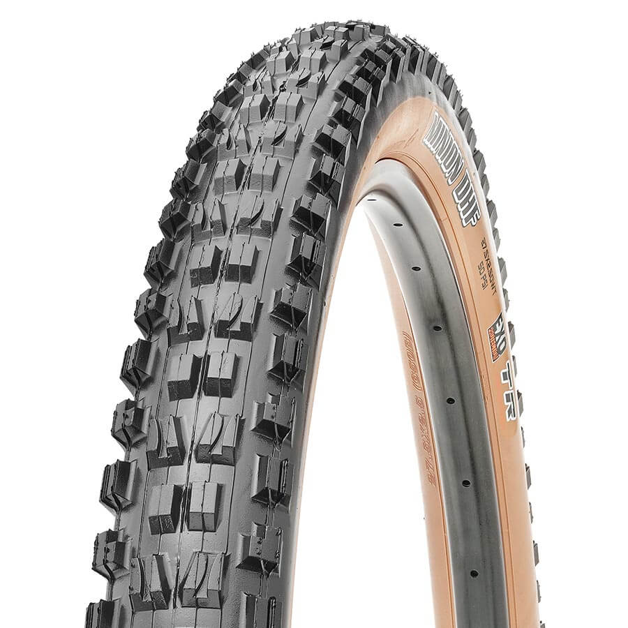 Maxxis MINION DHF Tire, 27.5''x2.50, Folding, Tubeless Ready, Dual, EXO, Wide Trail, 60TPI, Tanwall