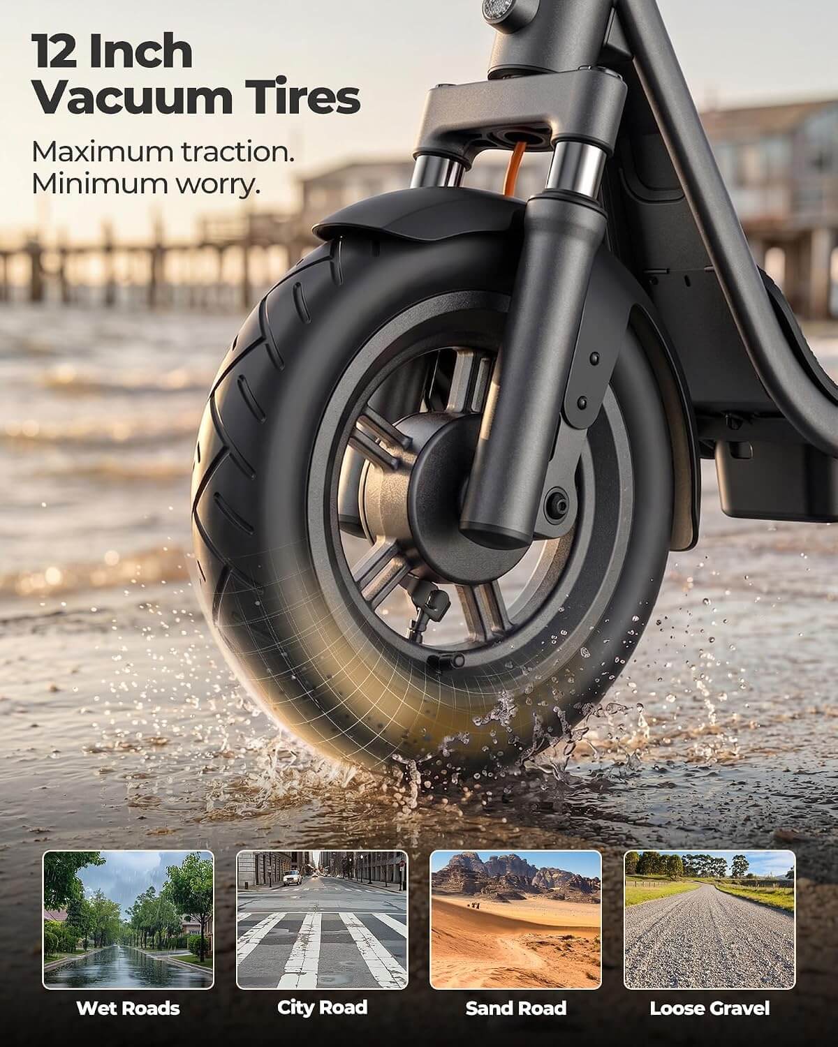 Megawheels E3 Dual Suspension All-Terrain Folding Electric Scooter