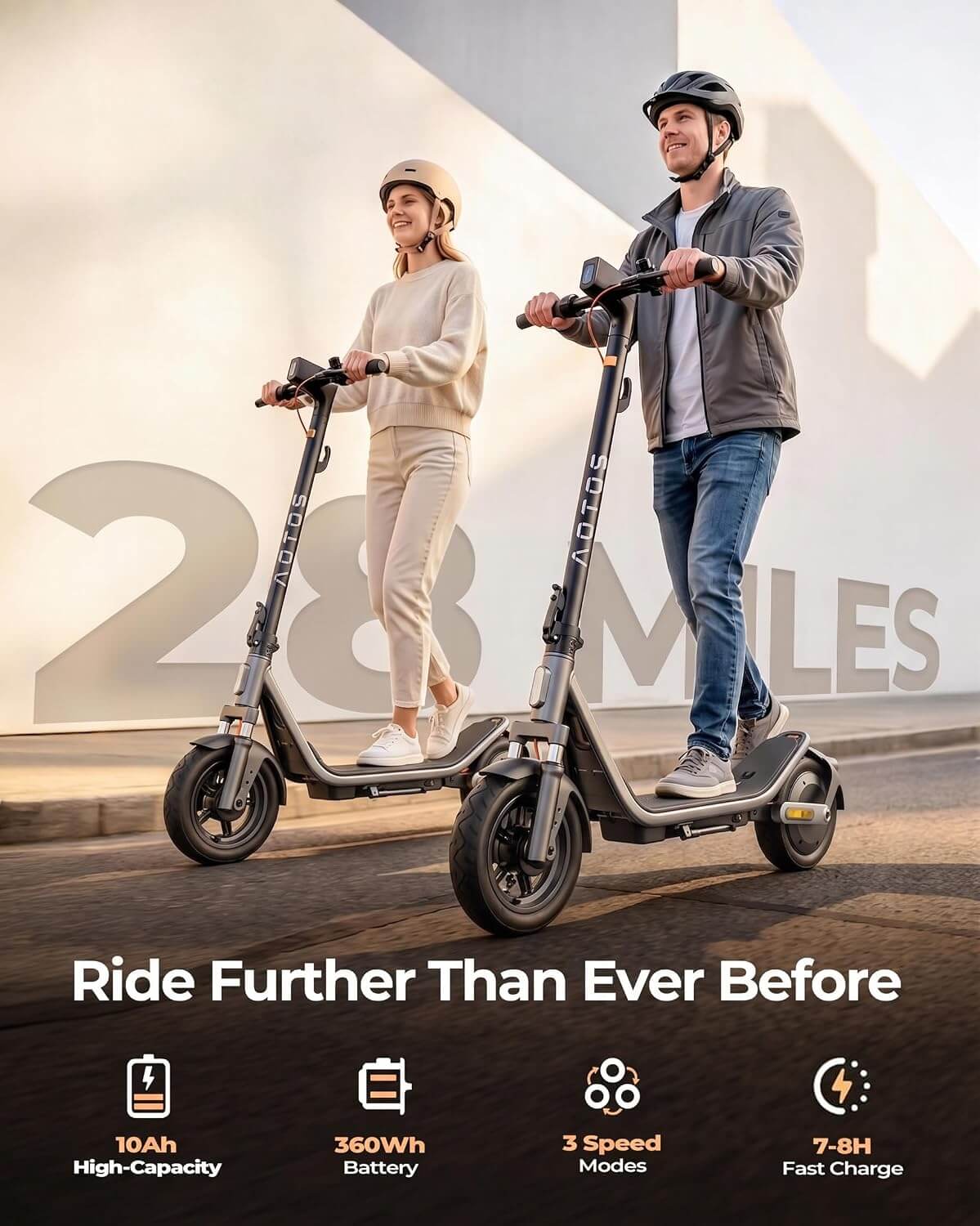 Megawheels E3 Dual Suspension All-Terrain Folding Electric Scooter