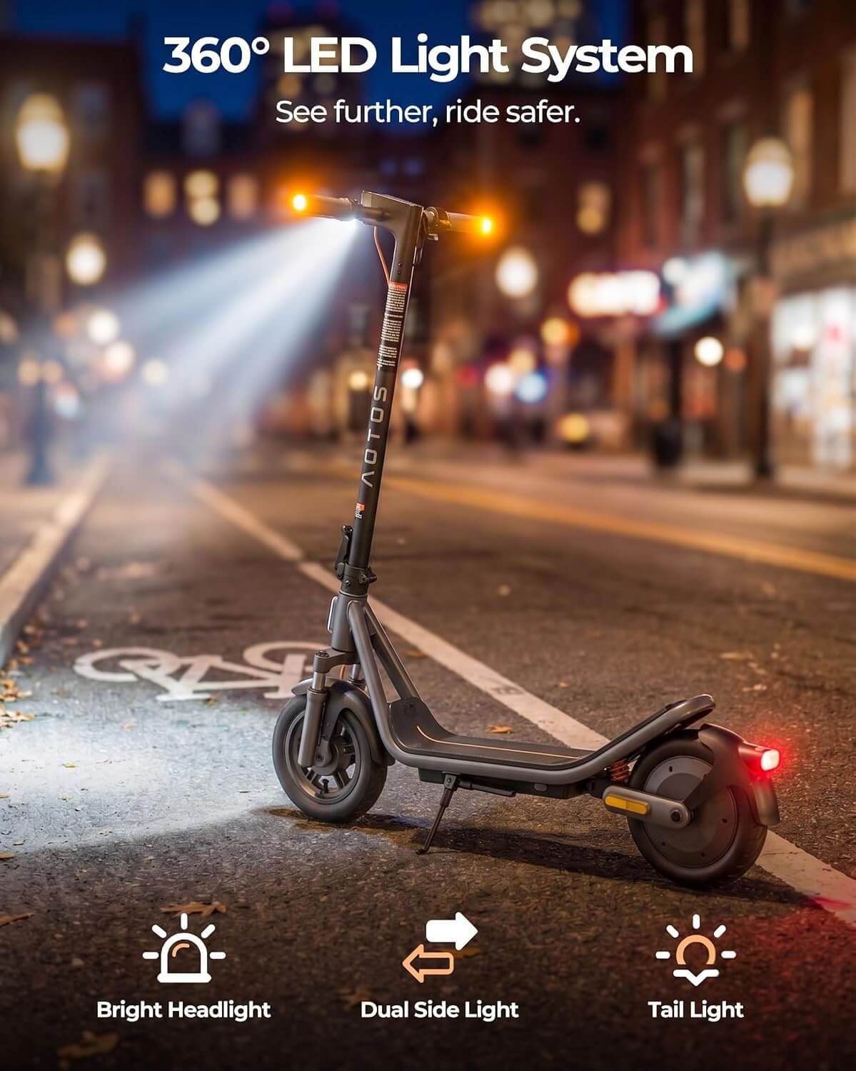 Megawheels E3 Dual Suspension All-Terrain Folding Electric Scooter