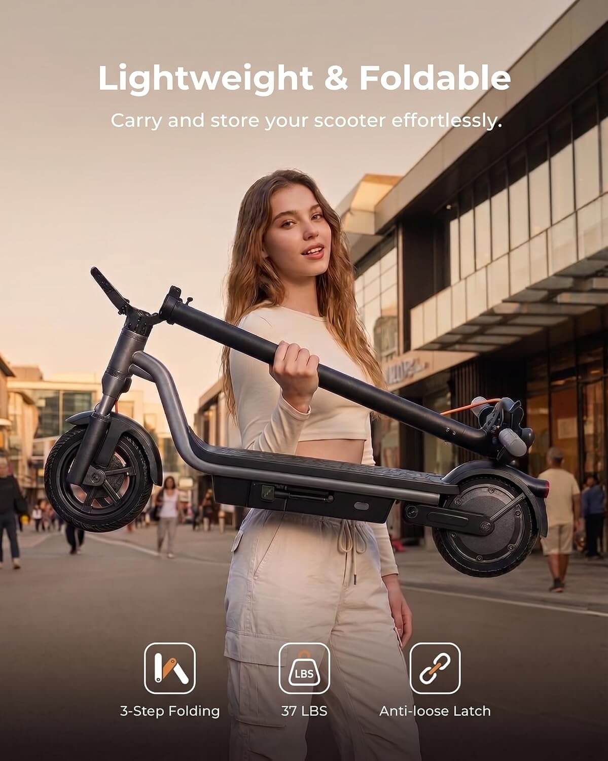 Megawheels M1 Dual Suspension All-Terrain Folding Electric Scooter