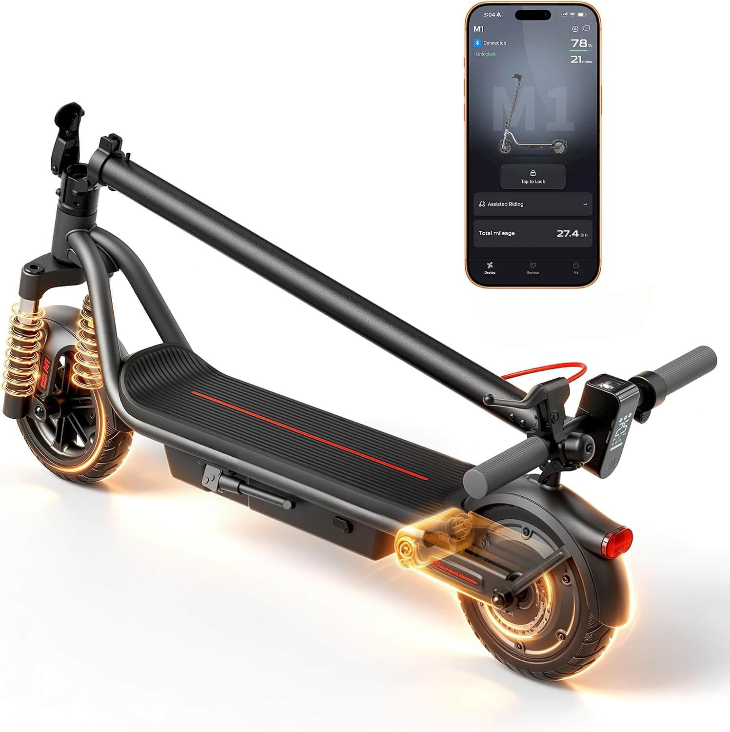 Megawheels M1 Dual Suspension All-Terrain Folding Electric Scooter