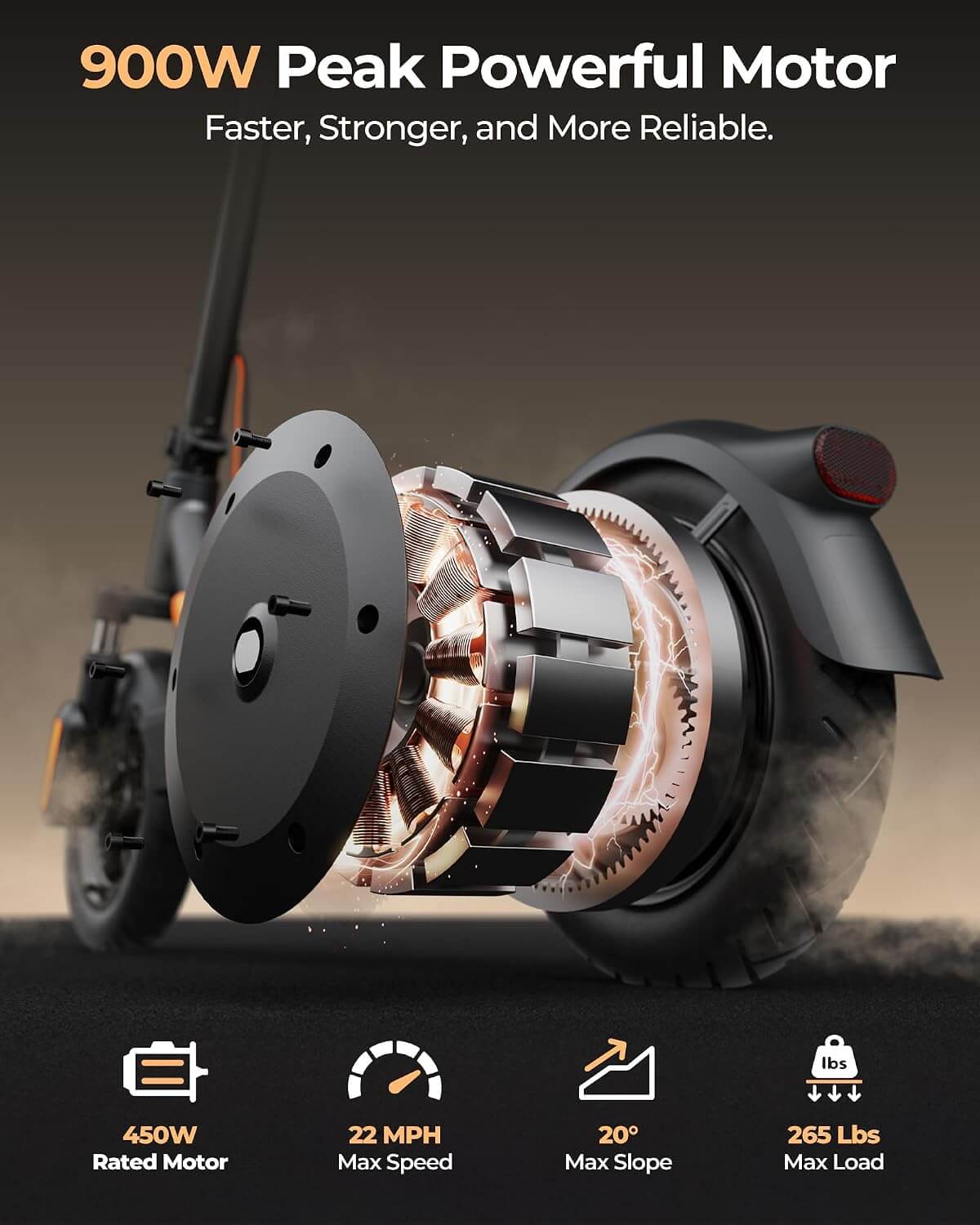 Megawheels S2A Dual Suspension All-Terrain Folding Electric Scooter