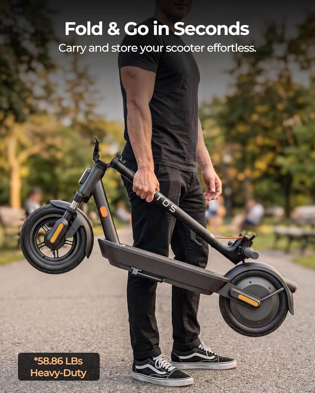 Megawheels S2A Dual Suspension All-Terrain Folding Electric Scooter