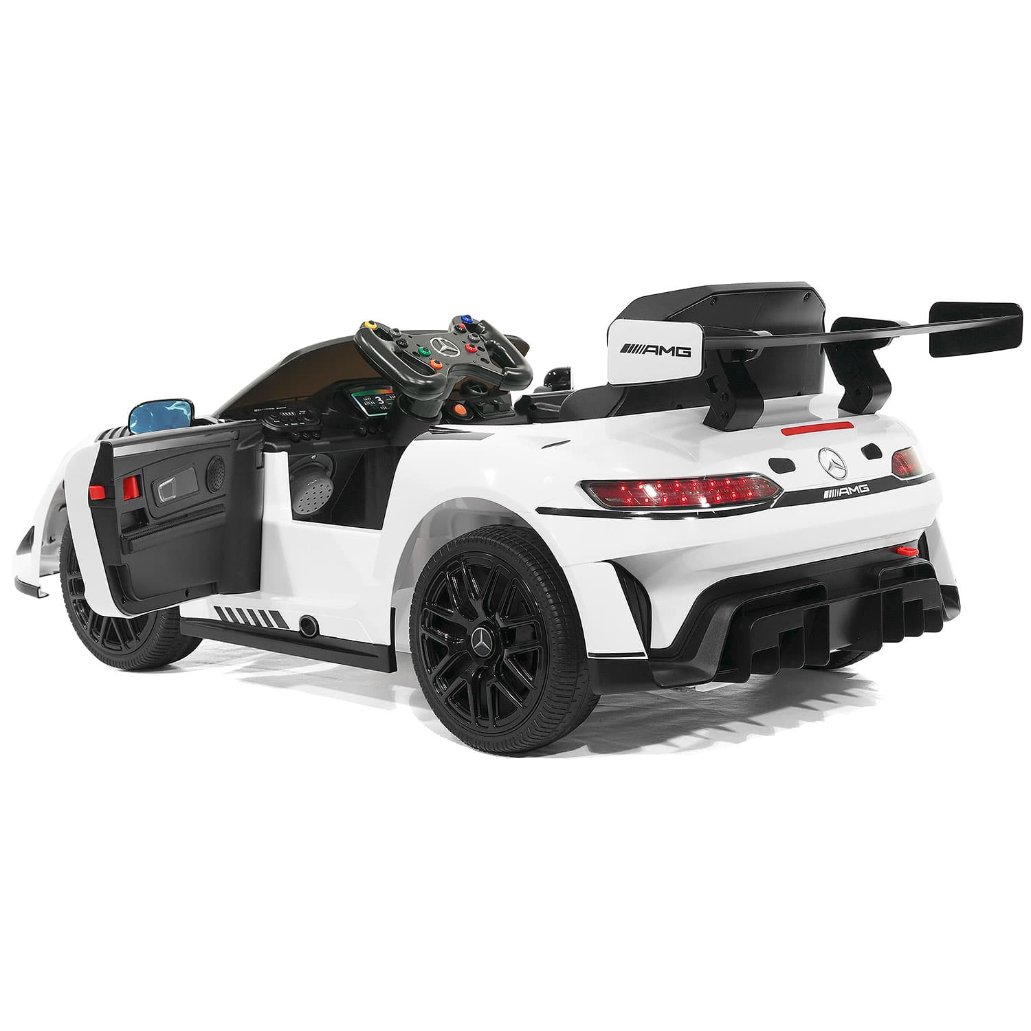 Moderno Kids Mercedes Benz AMG GT3 EVO 12V Electric Ride-On Car w/Parental Remote