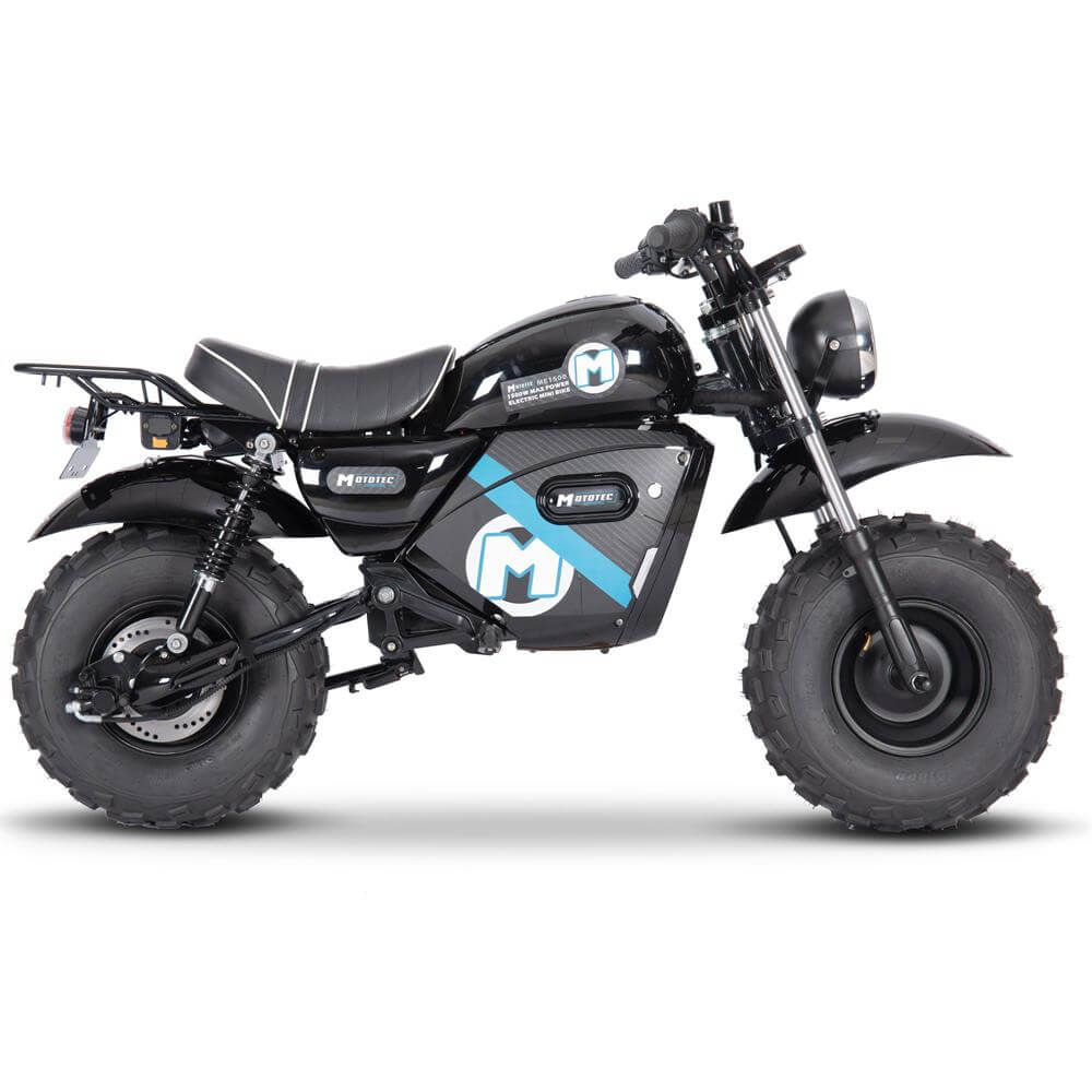 MotoTec 1500W 60V 20Ah Lithium Electric Mini Bike Twist Throttle