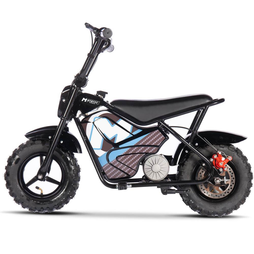 MotoTec 250W 24V 9Ah Electric Powered Mini Bike Half Twist Throttle