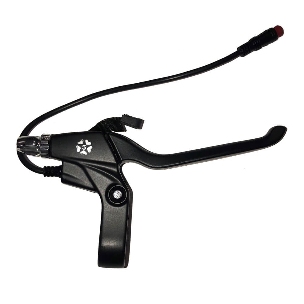 MotoTec Replacement BRAKE LEVER RIGHT w/ PARKING BRAKE for 700W 48V Folding Electric Trike
