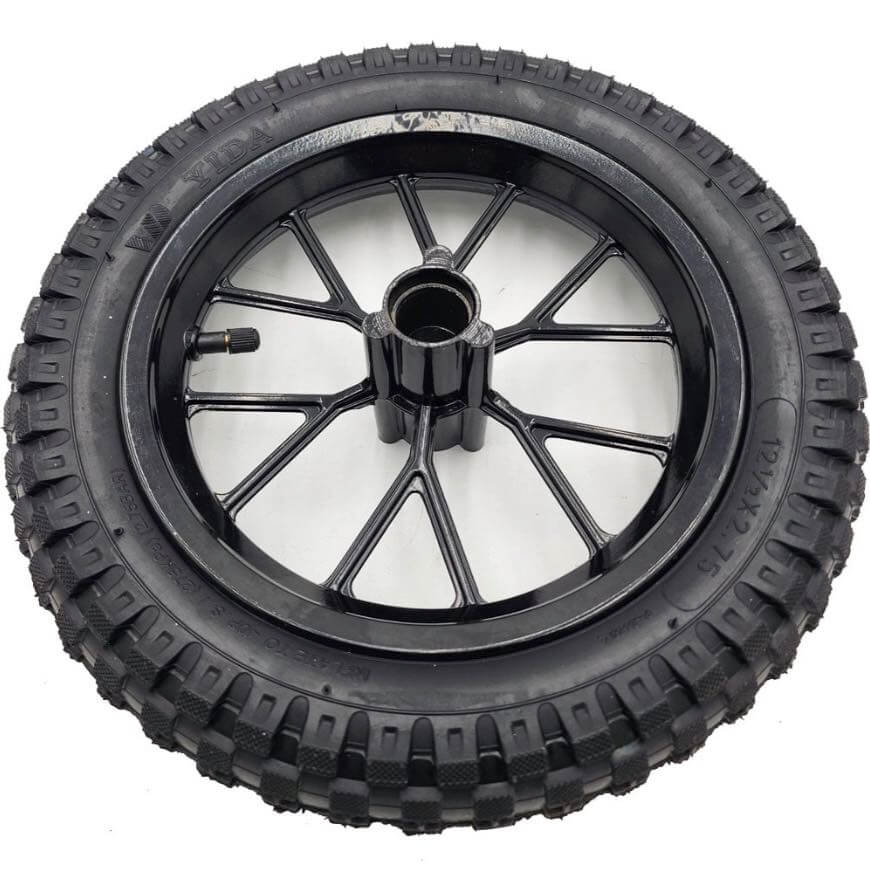 MotoTec Replacement COMPLETE FRONT WHEEL 12.5x2.75 for Alien DB-01 Gas Dirt Bike