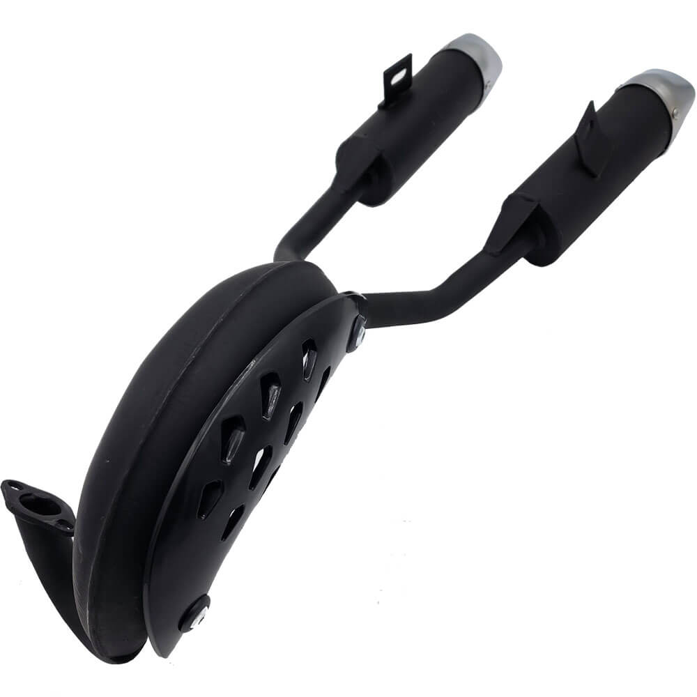 MotoTec Replacement DUAL EXHAUST PIPE for Thunder 50cc Gas Dirt Bike