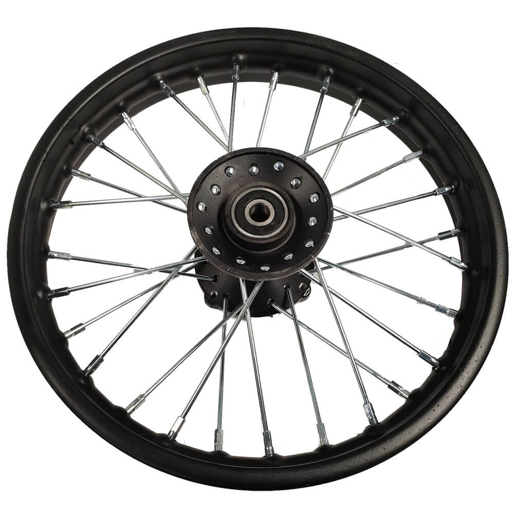 MotoTec Replacement FRONT RIM 60/100-12 for 1000W 36V Pro Electric Dirt Bike
