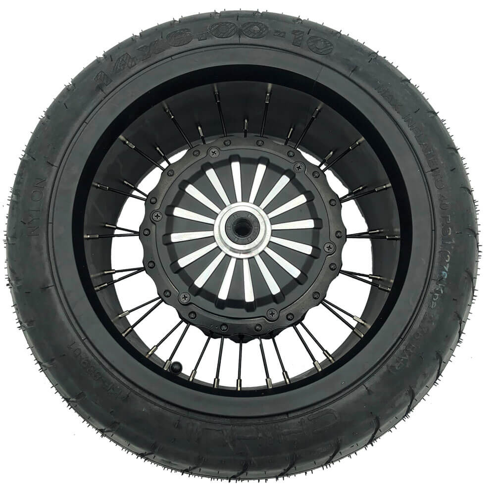 MotoTec Replacement FRONT WHEEL 14x6.00-10 for Diablo 1000W 48V Scooter