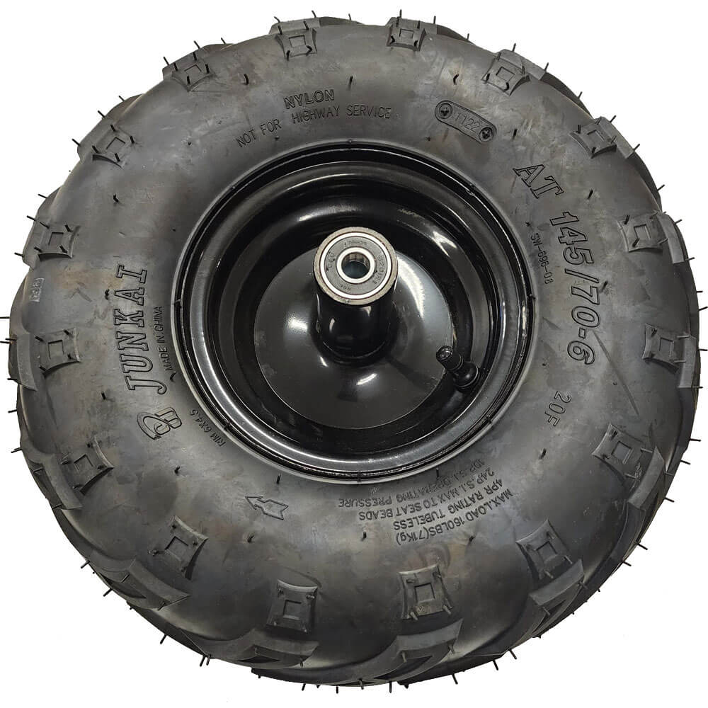 MotoTec FRONT WHEEL ASSEMBLY for 1000W 48V Electric Mini Bike —