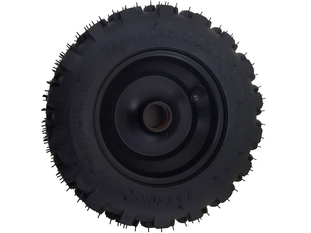 MotoTec Replacement FRONT WHEEL ASSEMBLY for Sandman 49cc Gas Go-Kart