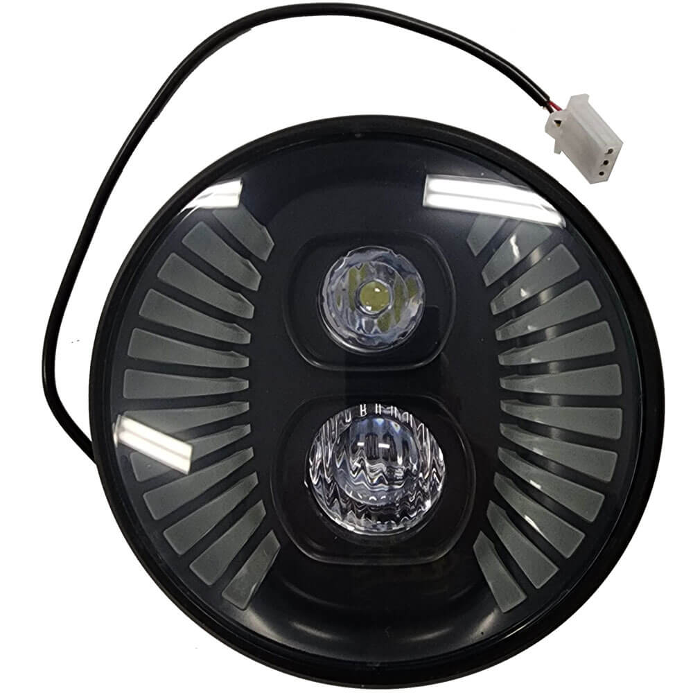 MotoTec Replacement HEAD LIGHT for 1000W 48V Electric Mini Bike