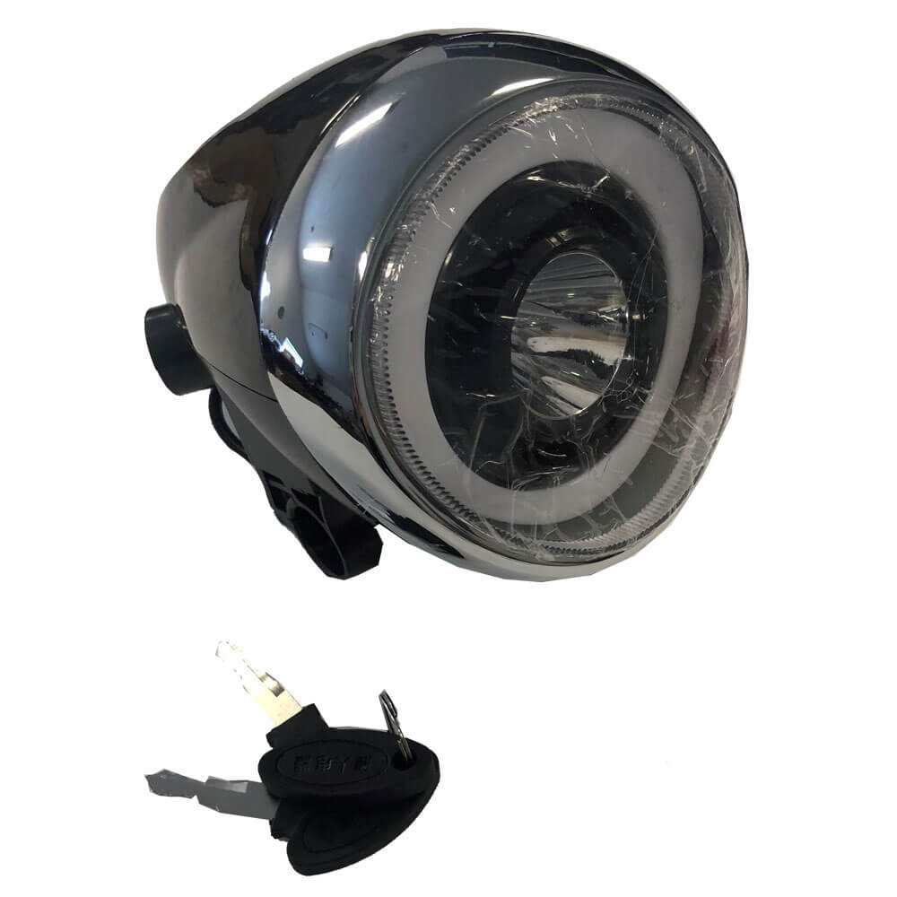 MotoTec Replacement HEADLIGHT ASSEMBLY for Mini Fat Tire 48V Electric Scooter