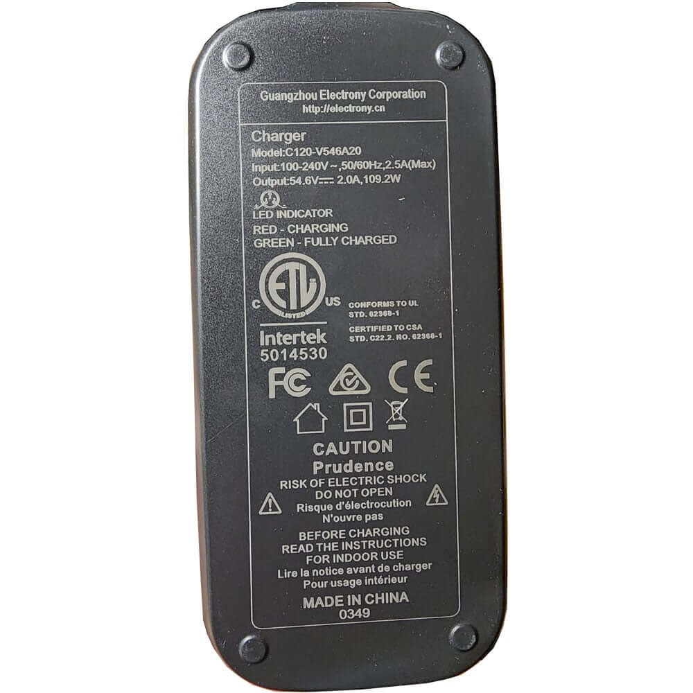 MotoTec Replacement LITHIUM BATTERY CHARGER for 48V Pro Electric Dirt Bike