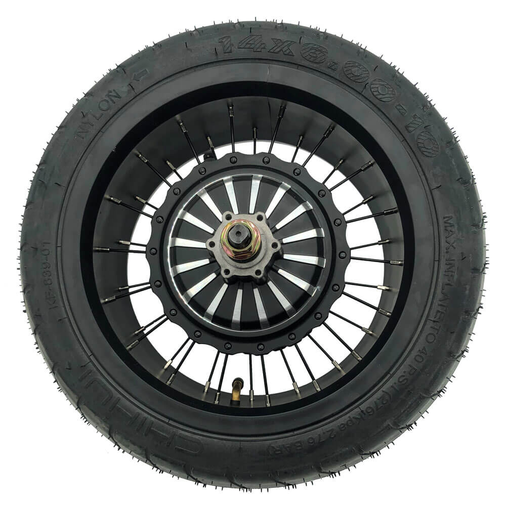 MotoTec Replacement REAR HUB MOTOR 14x6.00-10 for Diablo 1000W 48V Scooter