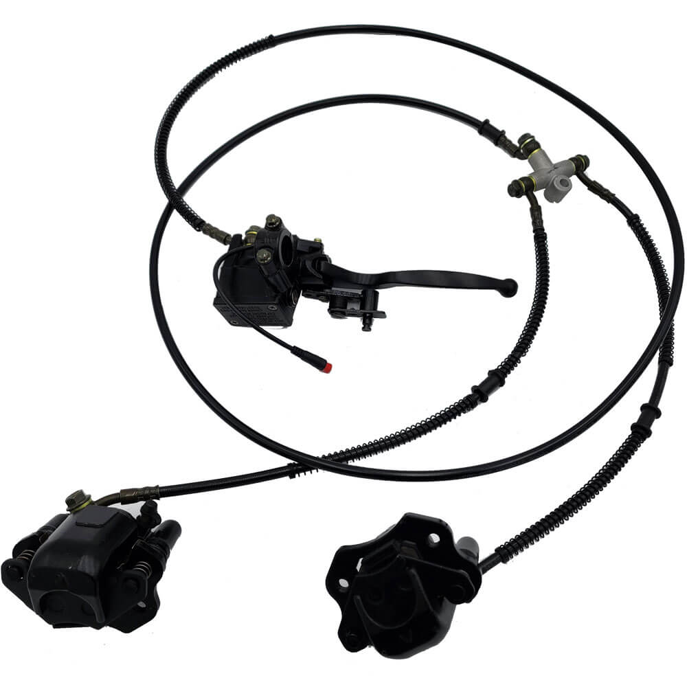 MotoTec Replacement REAR HYDRAULIC BRAKE ASSEMBLY for 1200W 48V Electric Trike