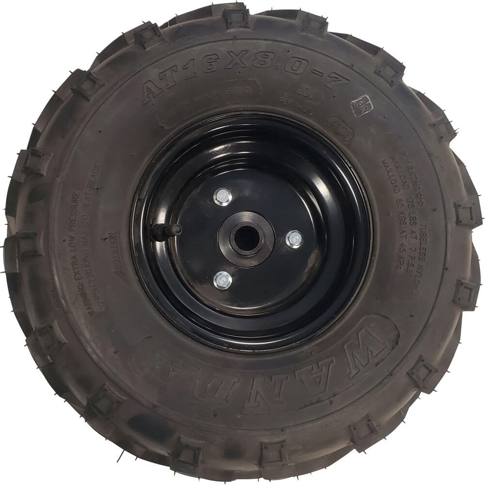 MotoTec Replacement REAR RIGHT WHEEL 16x8.0-7 for Mud Monster XL 212cc Gas Go-Kart