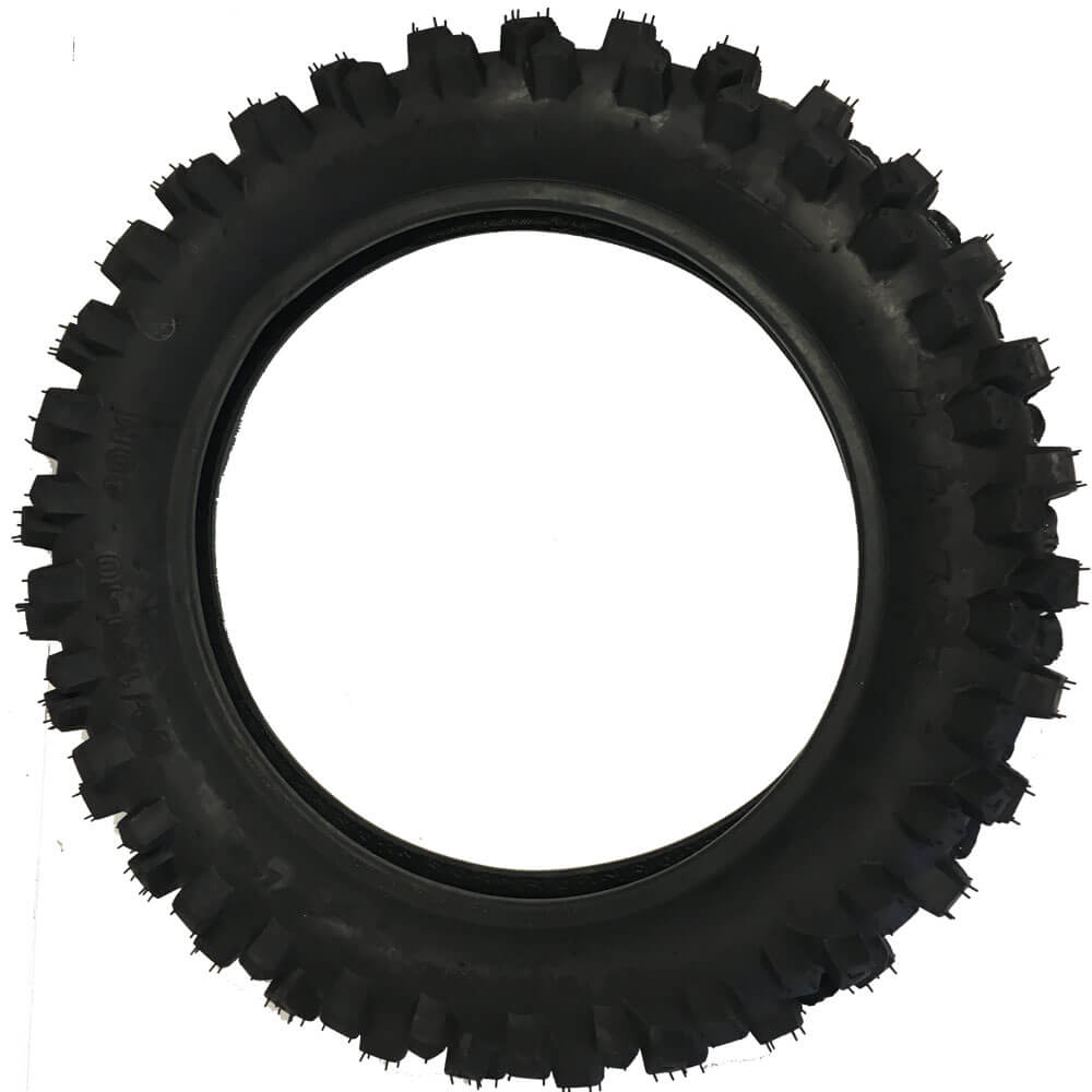 MotoTec Replacement REAR TIRE 80/100-10 for 1000W 36V Pro Electric Dirt Bike