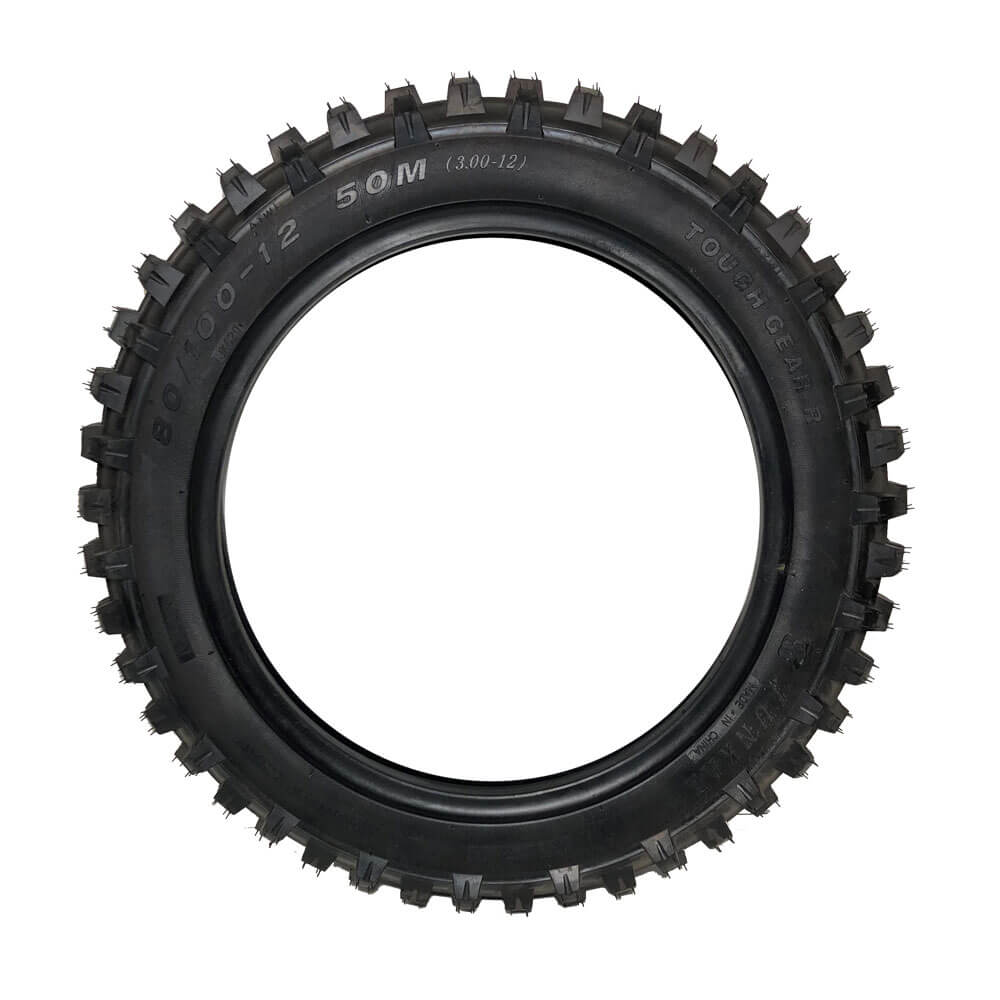 MotoTec Replacement REAR TIRE 80/100-12 for 1500W Pro Electric Dirt Bike